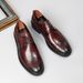 2023 New Soft Sole Brogue Carved Business Casual Leather Men Formal Pointed Gentleman Single Shoes Youth Trend_vogvips.com