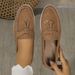 LeFu Shoes Plus Size Casual Women's Single Shoe 2025 Spring Autumn New Style European And American Foreign Trade Lazy Bean Shoe_vogvips.com