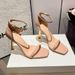9cm High-heeled For Women, Thin Heel, 2025 New Model, Black Fashion Shoes, Large Size, Apricot Color, Women's Sandals_vogvips.com