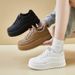 Little White Shoes Female Students Thick-soled Heightening Shoes Sports Board Shoes Casual_vogvips.com