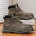 New High-Top Putian Yellow Height-Increasing Autumn Men's Thick-Soled Casual Genuine Leather Work Martin Boots_vogvips.com