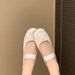 Flat Mary Jane Shoes Sheep Suede Ballet Shoelace Female Low Heel Low Mouth Casual Single-layer Shoes For Women_vogvips.com