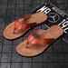 Simple Casual Flip Flops For Men Comfy Beach Sandals Summer Non-Slip Flats Indoor Outdoor Male Slippers Quick Dry Men's_vogvips.com