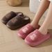 Cotton Slippers Autumn Winter Warm Home Use Thick Sole Non-Slip Odor-Free Couple Winter Warm Foot Slippers_vogvips.com