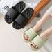 Leaking Slippers Women's Quick-drying Shoes Non-slip Home Hollow Holes Bathing Sandals Men's Indoor Home Breathable Slippers_vogvips.com