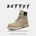 Anti-velvet Leather Niche Design Men's Boots Retro Tooling Boots Outdoor Hiking Short Boots_vogvips.com