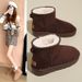 New Women's Frosted Snow For Winter , Stylish And Lightweight Warm Cotton Shoes, Versatile Short Boots_vogvips.com