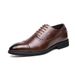 Men's Classic Brogue Oxford Shoes - Pointed Toe Business Formal Loafers With Perforated Detailing For Wedding & Office Wear_vogvips.com