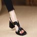 2025 Summer New European American Black Height-Increasing 7.5cm Strap Sandals For Women With Waterproof Platform And_vogvips.com