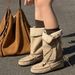 Women Boxing Boots 2025 New Style Internal Height Increae Tael Woven Lace-Up Boxing Genuine Leather Veratile Slimming Pile Women'_vogvips.com