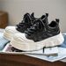 Spring 2026 Men’s Casual Sneakers — Round Toe, Colorblock Design, Breathable Mesh Lining, PVC Injection-molded Sole, Low-heel Lace-up Fit_vogvips.com