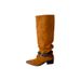 2026 Fall/Winter New Style Pointed Toe Chunky High Heel Slimming French Fashion Sexy Gorgeous Internet Celebrity Long_vogvips.com