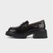 A new style of small leather shoes for women increasing single shoes leather thick soled loafers_vogvips.com