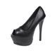 New Arrival Fish Mouth Thin Heel Waterproof Platform Sexy Crocodile Pattern Fashion Ultra-high Heel Casualfashion Women's Flats_vogvips.com