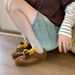 Inner Height Increase Fashionable Contrasting Color Pair Of Shoelaces Pinecones Casual Sports Moral Training Shoes Women's Shoes Genuine Leather_vogvips.com