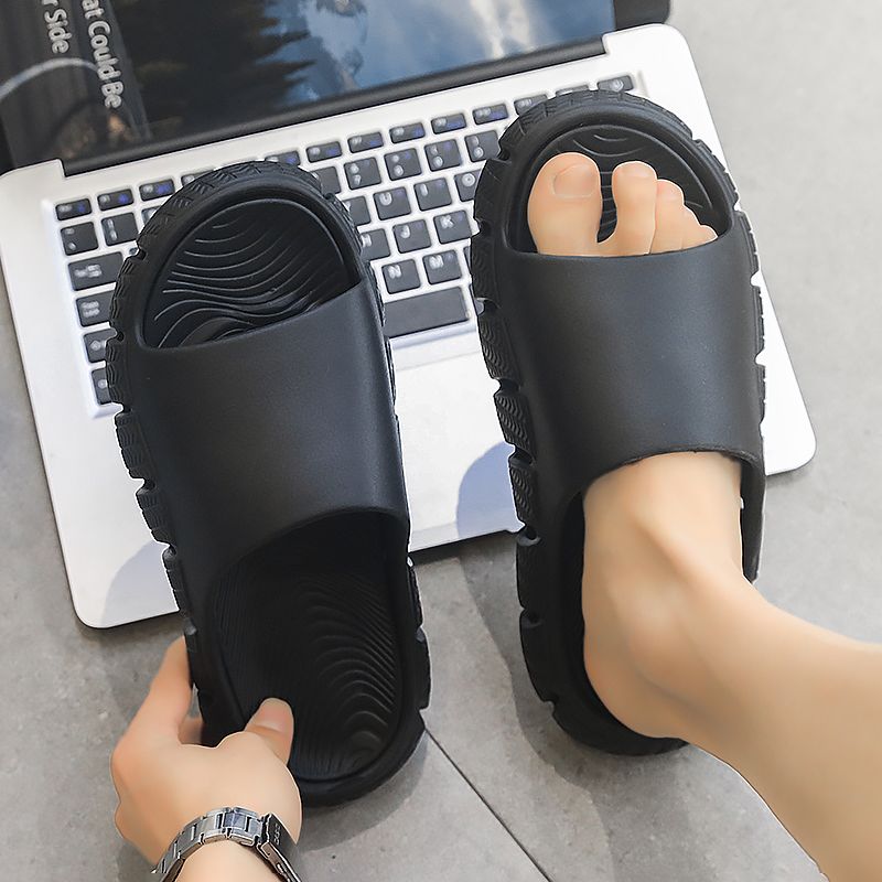 Summer Cool Slippers For Men: Trendy, Fashionable, Casual, Outdoor And Home, Anti-slip, Anti-odor, Soft-soled One-shoulder Slipp_vogvips.com