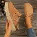 New Design Style Fashion Thick Platform Buckle Closure Closed Toe Mules For Women Size 35 43 Casual Versatile Height_vogvips.com