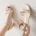 Sandals Female Versatile Student Medium Heel Thick Heel One-word Buckle Fairy Style Skirt Shoes_vogvips.com