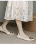 Genuine Flat Comfortable Women's New Summer Mom Pointed Toe Single Shoes Soft Leather Fairy Gentle Style Large Size_vogvips.com