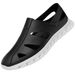 Beach Cool Leather Shoes Microfiber Men's Casual Men's Shoes Driving Shallow Hole Shoes_vogvips.com