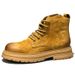 Leather Retro Martin Boots Men's Short Boots Rhubarb Boots Thick-soled Wear-resistant Tooling Boots_vogvips.com