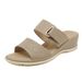 1520-3 New 2025 European American Summer Women's With Buckle, Casual Beach And Seaside Comfortable Cross-Border Wedge_vogvips.com