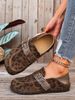 Women S Plus Size Slip On Loafers Full Coverage Style Autumn Comfortable Shoes_vogvips.com