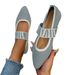 Large Flat Heel Solid Color Casual Pointed Shallow Mouth Single Women's Work Lefu Shoes_vogvips.com