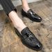 Suitable For All Seasons British Style Tassel Loafers Trendy Men's Slip-On Formal Business Casual Leather Sequin Evening Shoes_vogvips.com