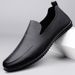 Doudou Shoes Men's Genuine Leather Soft-soled Soft Leather Men's Shoes Overfitting Casual Leather Shoes Driving Loafers_vogvips.com