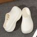 Women' Slipper Minimalit Non Slip Platform 5CM Thick Chef Shoe Men Indoor Outdoor Beach Garden Fahion Couple_vogvips.com