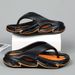 Outdoor Indoor Thick Soft Sole Beach Sandals Non-slip Bathroom Home Men Women Slippers Flip Flops_vogvips.com