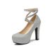 Foreign Trade European And American Nightclub Sexy High Chunky Heels, Large Size Women's Shoes, Single Shoes 34-50,_vogvips.com