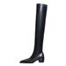 009-22 European And American Fahion Simple Chunky High Heel Pointed Toe Sexy Nightclub Slimming Over-the-Knee Long_vogvips.com