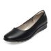 New Flight Attendant Work Black High Thick Heels Not Tired From Standing Long Times Soft Soles Comfortable For Career_vogvips.com