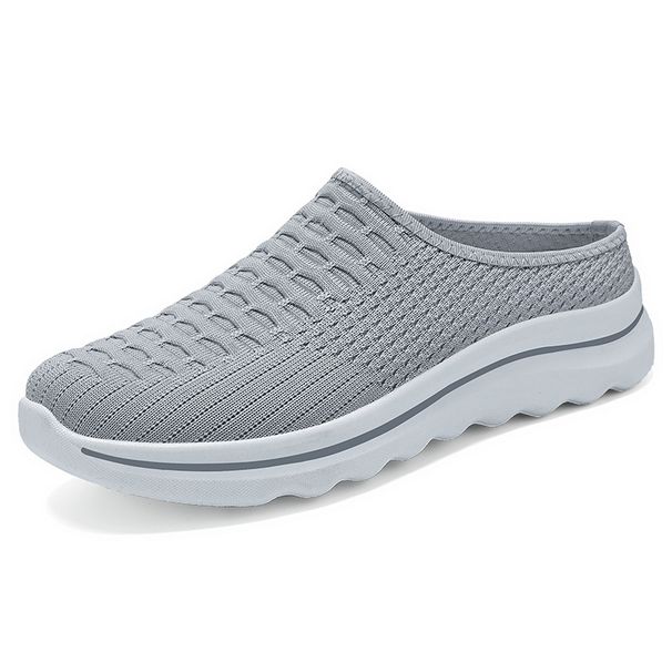 Women's Bag Head Slippers Women's Shoes Casual Shoes One Pedal Lazy Shoes Flying Woven Breathable Single Shoes_vogvips.com