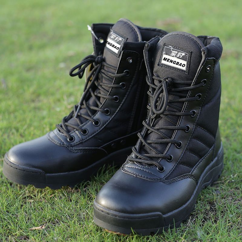 WalkPrime Sping Summe Combat Taining High Top Beathable Hiking Men's Tactical Outdoo Tekking Shoes Matin Boots Staight_vogvips.com