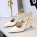 7317-A7 European And American Fashion Stiletto Rivet Back Strap Shallow Mouth Single For Women Elegant Sexy Commuting_vogvips.com