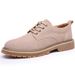 European Warm Series Autumn Winter Leather Versatile Korean Style Casual Trendy British Work Cowhide Thick Sole Suede Men's Shoes_vogvips.com