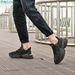 Men's Black Casual Sports Running Shoes Spring New Arrival Chunky Design Thick Sole Versatile Height Increasing_vogvips.com
