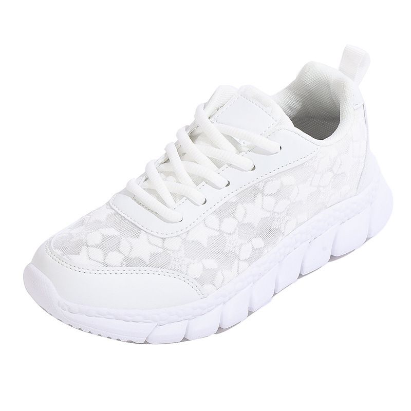 Versatile White Sneakers For Women New Summer Women's Lightweight Soft Sole Running Sports Comfortable Breathable Casual_vogvips.com