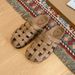 Women's Solid Color Breathable Mules Clogs, 2.5cm Woven Closed Toe Arch Support Sandals, Outdoor Beach Slides Home_vogvips.com