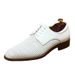 White dress shoes leather hollow soft side business casual summer breathable_vogvips.com