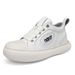 Invisible Heightening Thick-soled Casual Board Shoes Men's Shoes Muffin Bottom Casual Round Head White Shoes_vogvips.com