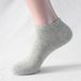 Plus-size boat socks men's summer thin solid color socks wicking cotton socks and ankle socks_vogvips.com
