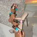 Bohemian Style Colorful Gemstone Sandals, Black Patent Leather Square-toed Stiletto Mules, Slimming And Versatile High_vogvips.com
