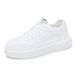 Men's Thick Sole White Board Shoes Korean Style Casual Platform Sneakers Comfortable Lightweight Lace-up Fashion Hot_vogvips.com