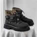 European Warm Series Martin Boots High Top Height Increasing Work Outdoor Hiking Casual Fashion Thick Sole Men's Shoes_vogvips.com