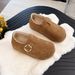 2025 Thick-Soled Fleece-Lined Warm Full-Coverage Shoes For Women New Fashion Versatile Lightweight Korean_vogvips.com
