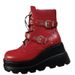 Wedge Martin 2024 Autumn And Winter New Thick Bottom Large Size Fashion Short Boots Women_vogvips.com